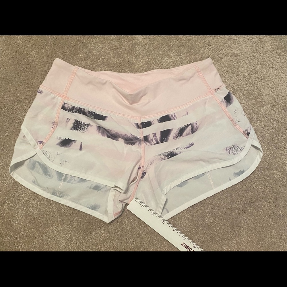 Lulu size 4 speed up shorts.  2.5 inch